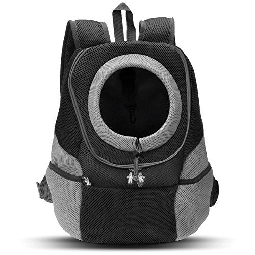 PETCUTE Zaino Porta Cane Marsupio Borse per Cani L fino a 4,5 kg, Nero