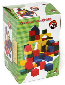 75 Pezzi In Legno Costruzione Set - Ilgrandebazar