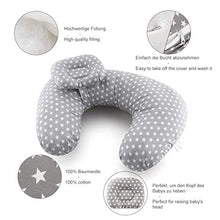 Carica l&#39;immagine nel visualizzatore di Gallery, Cuscino allattamento Neonato da 22inch, Grey--Star - Ilgrandebazar