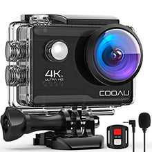 Carica l&#39;immagine nel visualizzatore di Gallery, COOAU Action Cam HD 4K 20MP WiFi Con Microfono Esterno