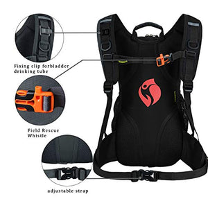 BWBIKE Zaino da Bici Ciclismo, Bicicletta Nero 15l