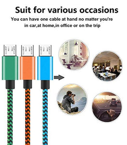 Yosou Cavo Micro USB [3-Pezzi, 1M] Caricatore Android Nylon 3-Pezzi 1M - Ilgrandebazar