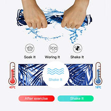 Carica l'immagine nel visualizzatore di Gallery, Happylohas Asciugamano Palestra Microfibra, Tropical beach plant style