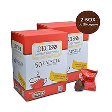 Carica l&#39;immagine nel visualizzatore di Gallery, Caffè Moca Capsule Compatibili Lavazza A Modo Mio Deciso - 100