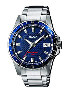 Casio Orologio Analogico al Quarzo Uomo con Cinturino in Acciaio Inox Blu - Ilgrandebazar