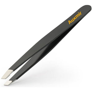 Auxmir Pinzetta per Sopracciglia in Acciaio Inox 9,6x1CM, Nero - Ilgrandebazar