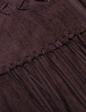Carica l'immagine nel visualizzatore di Gallery, MAXMODA Gilet da Donna Cardigan in Nappa Hippie Senza S, Tiefes Khaki - Ilgrandebazar