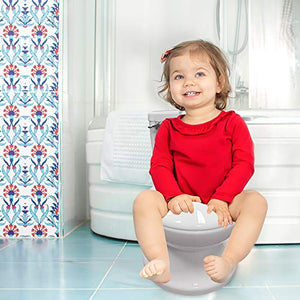 KIDOOOLA - Vasino per bambini a forma di water, colore: Bianco