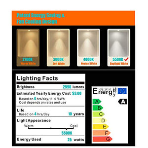 Docooler Lampadina a LED E27 a Risparmio Energetico 25W, Luce Diurna 5500K... - Ilgrandebazar