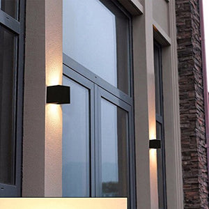 12W Lampade da Parete per Esterno / Interni Led, Applique Nero - Ilgrandebazar