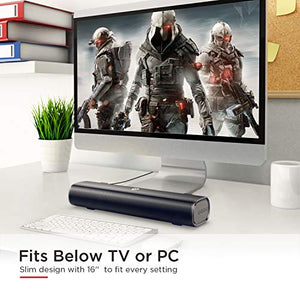 BOMAKER Tapio I Mini Soundbar Bluetooth 5.0 Wireless, 16'' con DSP avanzato... - Ilgrandebazar