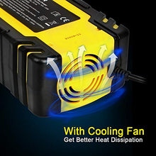 Carica l'immagine nel visualizzatore di Gallery, yotame Caricabatterie Auto Moto 12V/24V 8A, Caricabatteria Multi...
