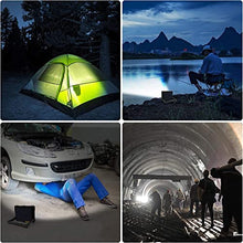 Carica l&#39;immagine nel visualizzatore di Gallery, CLV Faro Luce LED Portatile 60W, Faro LED Ricaricabile USB &amp; Solare con 12000mAh Batteria, 4 Modalità di Illuminazione 5 Luminosità, Luci da Lavoro per Cantiere, Garage, Campeggio, Emergenza
