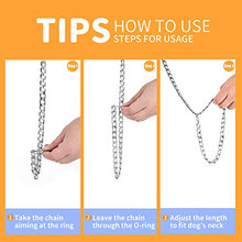 Carica l'immagine nel visualizzatore di Gallery, HAPPY HACHI Collare Strozzo Acciaio Ferro Collar per L 4.0mm*60cm, Argento