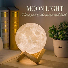 Carica l'immagine nel visualizzatore di Gallery, Lampada Luna 3D Stampata, ALED LIGHT Piena Moon con Diametro...