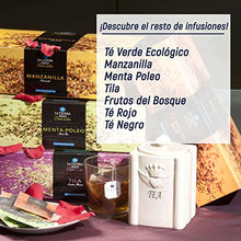 Carica l&#39;immagine nel visualizzatore di Gallery, LA TETERA AZUL 100 bustine di tè verde biologico con menta piperita. Tè...