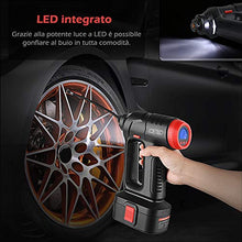 Carica l&#39;immagine nel visualizzatore di Gallery, LOETAD Compressore Portatile per Auto 120 PSI 20L/Min Handheld - Ilgrandebazar