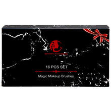 Carica l&#39;immagine nel visualizzatore di Gallery, Pennelli Make Up gee-rgeous 16 pz Magic marmo sintetico premium black - Ilgrandebazar