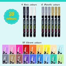 Carica l&#39;immagine nel visualizzatore di Gallery, INMUA Pennarelli Acrilici 28 Colori per Dipingere,...