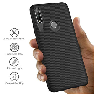 iBetter per Huawei P Smart Z/Honor 9X Cover, Thin Fit Gomma Morbida Nero - Ilgrandebazar