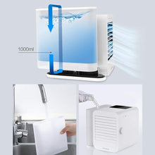 Carica l'immagine nel visualizzatore di Gallery, Microhoo Air Conditioner Condizionatore Portatile Climatizzatore Mini USB Dispositivo di Raffreddamento Evaporativo Purificatore Ventilatore Elettrico da Tavolo Portatile