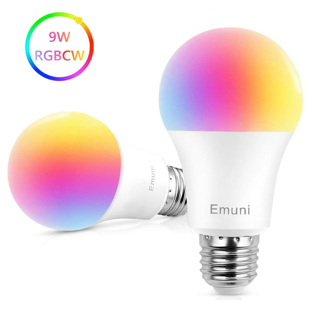 Lampadine Alexa Led E27 WiFi Lampadina Smart,Emuni Tb95