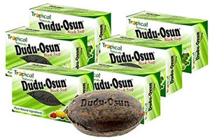 Dudu Osun, sapone nero africano, naturale, puro, tropicale 150 g – Confezione da 6