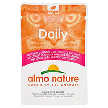 Carica l'immagine nel visualizzatore di Gallery, almo nature Daily Cat Food con tonno e Salmone, 70 g, Confezione da 30 - Ilgrandebazar