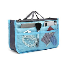 Carica l'immagine nel visualizzatore di Gallery, Ducomi Organizer Borsa Donna 13 Tasche Capiente Large (Standard), Light Blue