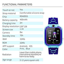 Carica l'immagine nel visualizzatore di Gallery, Smart Watch per bambini, Q12 Touch Smartwatch per ragazzi e ragazze, con fotocamera, supporto di posizionamento preciso, monitoraggio di attività in standby lungo con frequenza cardiaca, orologio