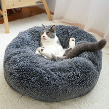 Carica l&#39;immagine nel visualizzatore di Gallery, Decdeal Ciambella per Animali Domestici Morbido Diameter 50cm, Dark grey - Ilgrandebazar