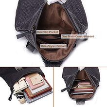 Carica l&#39;immagine nel visualizzatore di Gallery, Zaino moda, JOSEKO zaino in pelle Borse a zainetto con borsa a spalla Nero