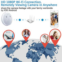 Carica l&#39;immagine nel visualizzatore di Gallery, Telecamera Nascosta Wifi,UYIKOO HD Spia Wifi Rivelatore di Fumo...