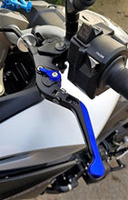 Carica l&#39;immagine nel visualizzatore di Gallery, MT 09 Breve leve freno e frizione Regolabile Per MT09 MT-09 2014 2015 Blu - Ilgrandebazar