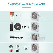 Carica l&#39;immagine nel visualizzatore di Gallery, Lettore DVD,VIFLYKOO DVD/CD Portatile da Parete con Full HD bianco - Ilgrandebazar