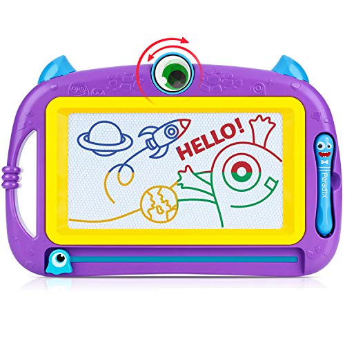 Peradix Lavagna Magnetica per Bambini - Tavola da Disegno Cancellabile Viola - Ilgrandebazar