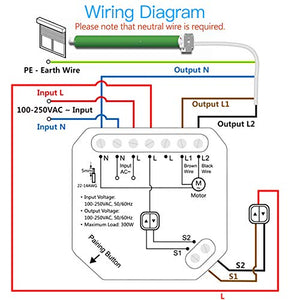 LoraTap Interruttore Tapparelle WiFi, Modulo Comando per Tapparelle...