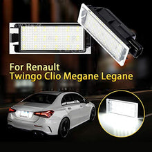 Carica l&#39;immagine nel visualizzatore di Gallery, Audew Luci Targa LED Bianco 12V per Renault Twingo Clio Megane Lagane - Ilgrandebazar