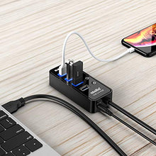 Carica l&#39;immagine nel visualizzatore di Gallery, Atolla Hub USB 3.0 Sdoppiatore Duplicatore USB3-4 porte e 1 porta di...