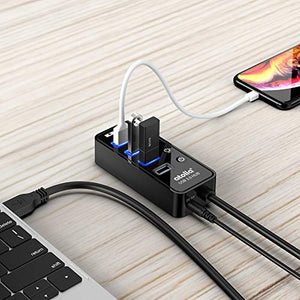Atolla Hub USB 3.0 Sdoppiatore Duplicatore USB3-4 porte e 1 porta di...