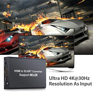Proster 4K Convertitore HDMI a SCART 2160P Adattatore Entrata Uscita...