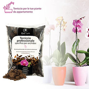 GebEarth - Terriccio per Orchidee, Substrato per Orchidee da 1 Litro【 Terriccio Professionale per tutte le Orchidee 】