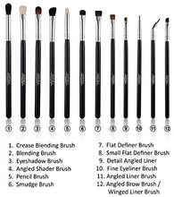Carica l&#39;immagine nel visualizzatore di Gallery, Set di pennelli per trucco occhi d’ Impora London. Include: per...