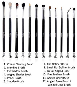 Set di pennelli per trucco occhi d’ Impora London. Include: per...