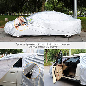 AmazonBasics - Telo copriauto argentato, resistente Per berline fino a 430 cm - Ilgrandebazar