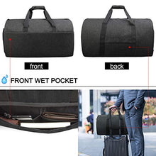 Carica l'immagine nel visualizzatore di Gallery, Borsa Porta Abiti Borsone Da Viaggio Tote Garment Bag Nero