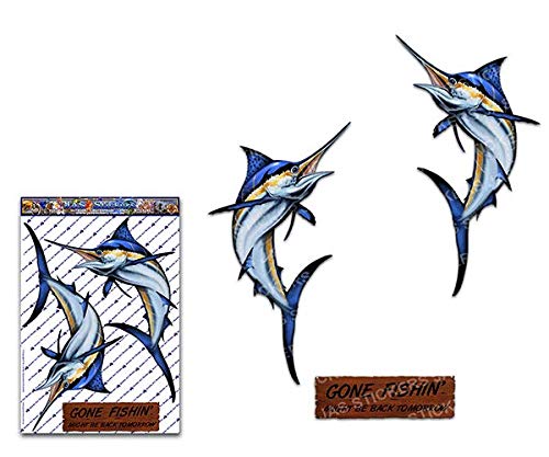 MARLIN X Grande Pack Pesca Pesce Sport Decal Adesivi per auto barche... - Ilgrandebazar