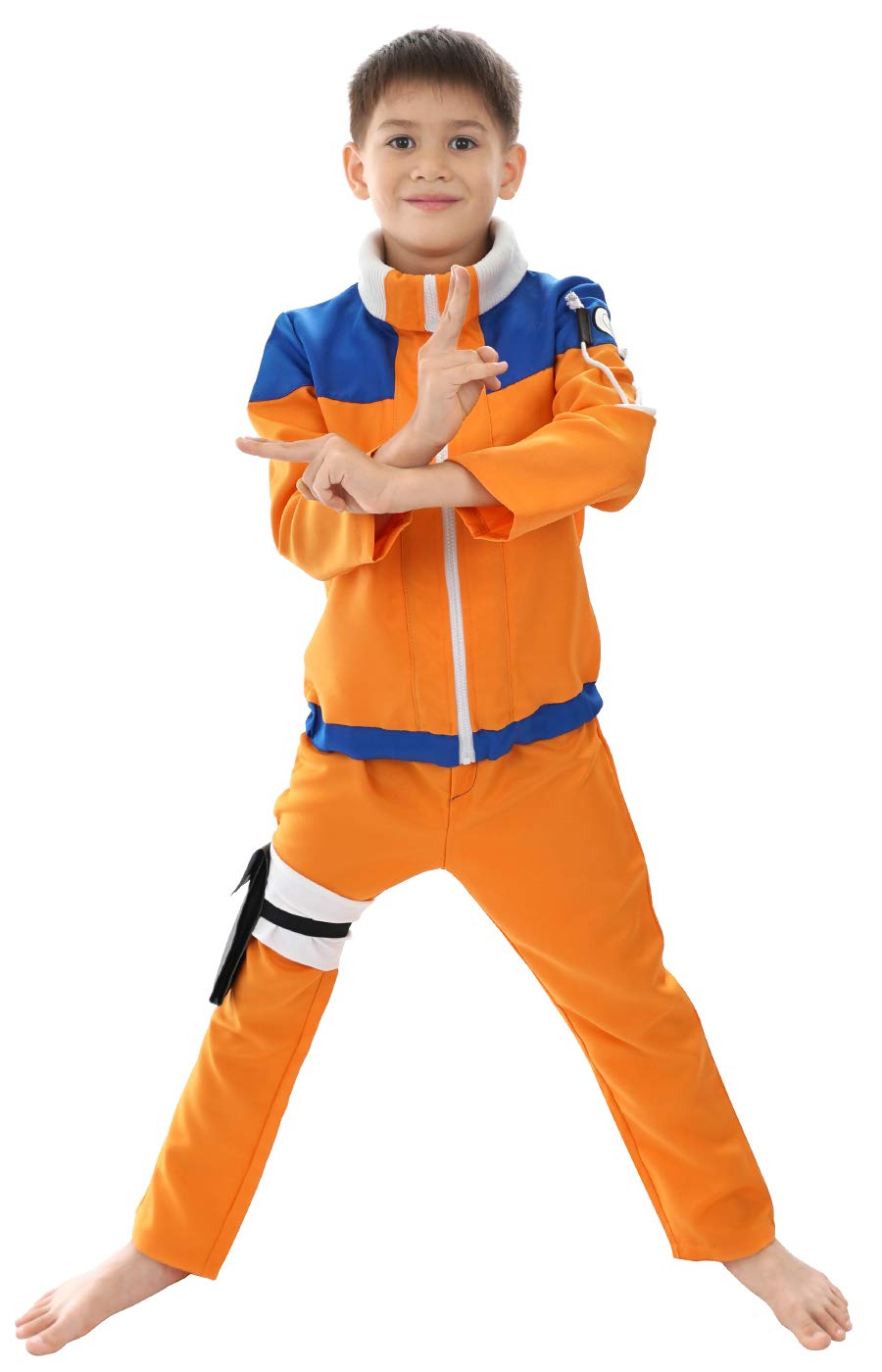 CoolChange Costume Genin di Naruto Uzumaki per Bambini, Taglia: 140 –