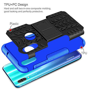 AROYI Cover Huawei P Smart 2019 + Pellicola Protettiva, 2 in 1 Nuovo Blu - Ilgrandebazar