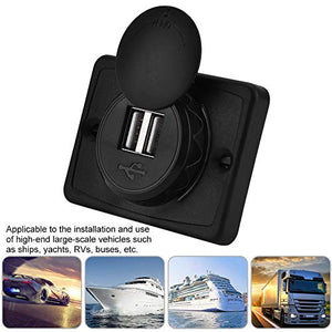 Presa usb auto, di ricarica per caricabatterie con porta USB ABS...